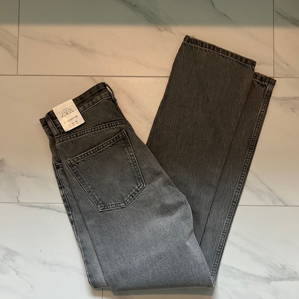 Zara Charcoal Denim Pants
